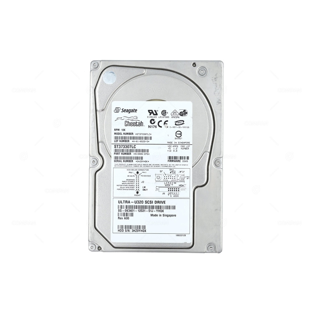 K3401 DELL HDD 73GB 10K U320 SCSI 3.5" LFF HOT-SWAP